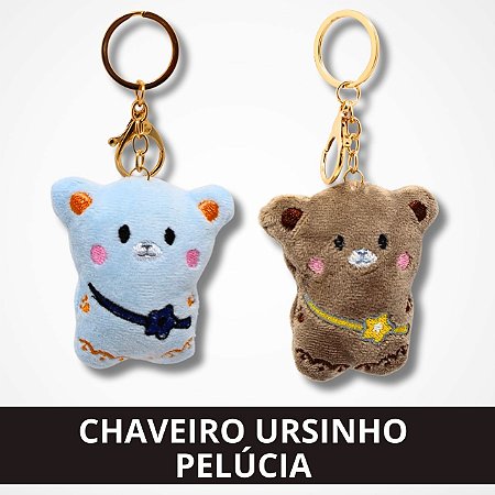 Chaveiro Ursinho de Pelúcia - Colorido