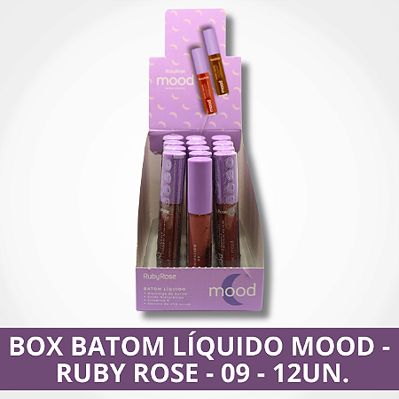 Box Batom Líquido Mood - Ruby Rose - 09 - 12UN.