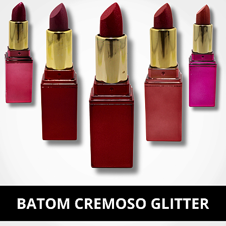 Batom Cremoso Glitter