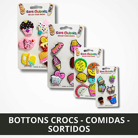Bottons Para Crocs - Comidas - Sortidos