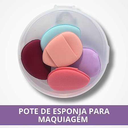 Pote Esponja de Maquiagem - 5Un.