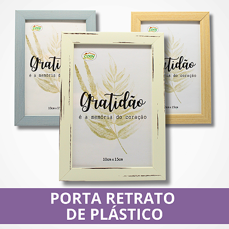 Porta Retrato de Plástico - 10x15cm