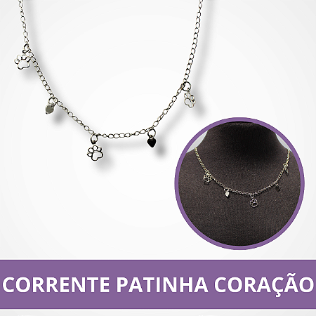 Corrente Patinha Coração