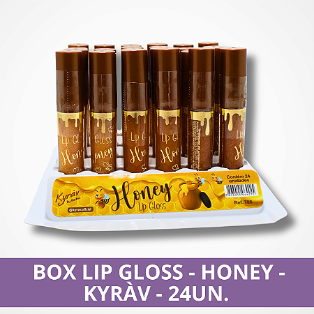 Box Lip Gloss - Honey - Kyràv - 24un.