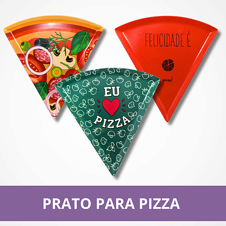 Prato Pizza com Estampa