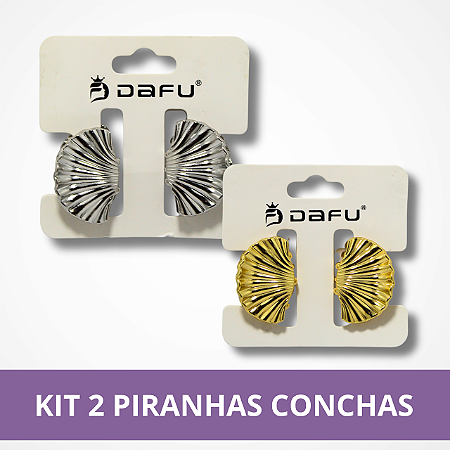Kit 2 Mini Piranhas Conchas