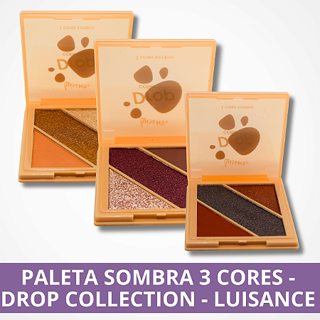 Paleta de Sombra 3 Cores - Drop Collection - Luisance