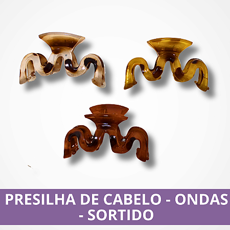 Presilha de Cabelo - Ondas - Sortido