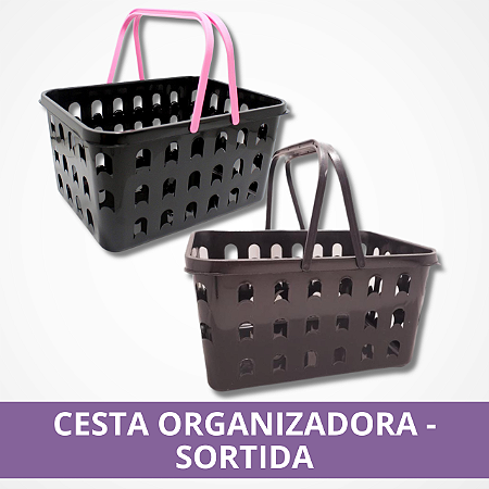 Cesto Organizador de Plástico - Sortido