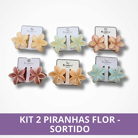 Kit 2 Piranhas Flor - Sortido