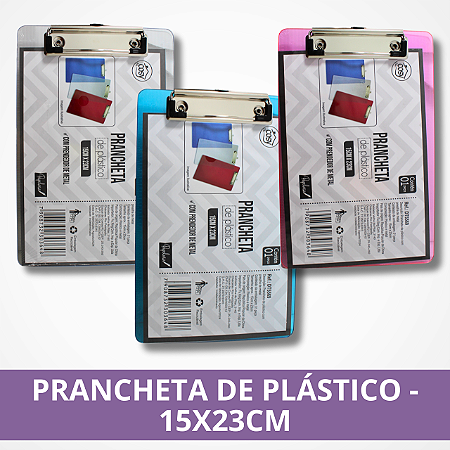 Prancheta de Plástico - 15x23cm