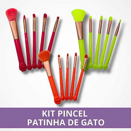 Kit Pincel Patinha de Gato