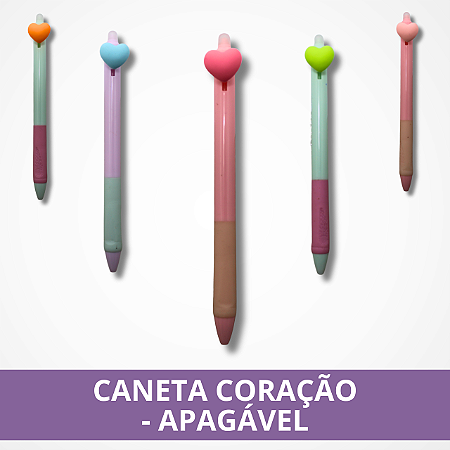 Caneta Coração - Apagável