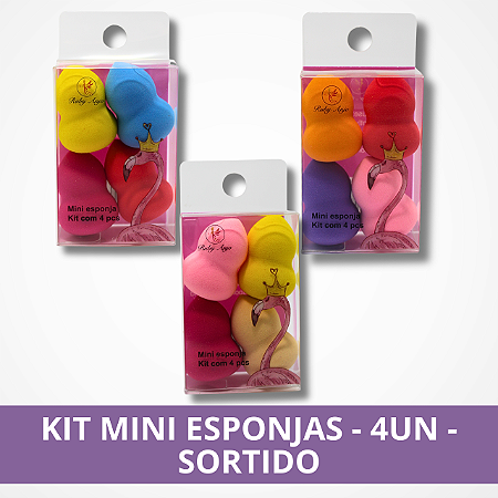 Kit Mini Esponja - 4UN - Sortido