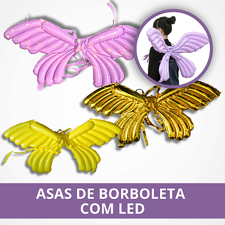 Asas de Borboleta Com Led