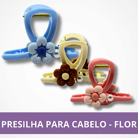 Presilha para Cabelo - Flor