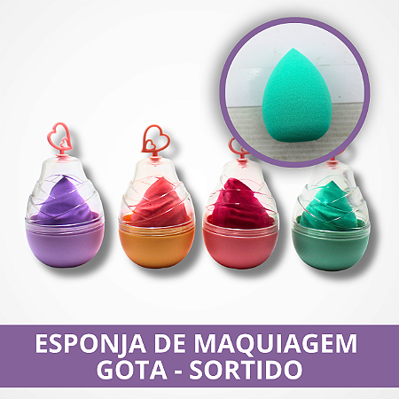 Esponja de Maquiagem Gota - Sortido