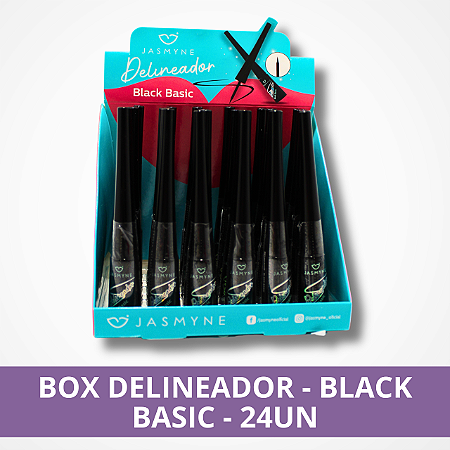 Box Delineador - Black Basic - 24Un. - Jasmyne