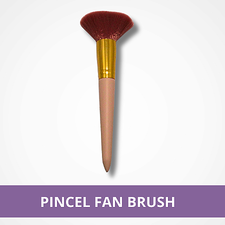 Pincel - Fan Brush - Rose
