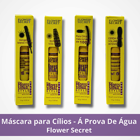 Máscara para Cílios - Á Prova De Água - Flower Secret