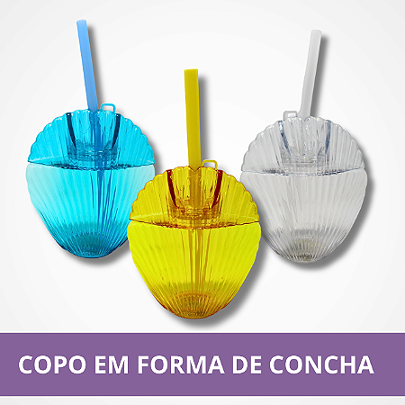 Copo de Plástico Formato de Concha