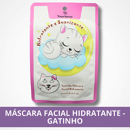 Máscara Facial Hidratante - Gatinho