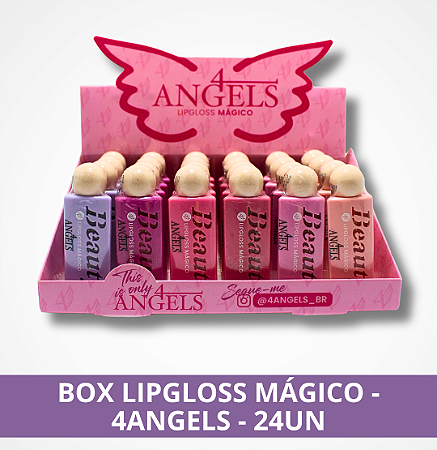 Box Lip Gloss Mágico - 4Angels - 24Un.