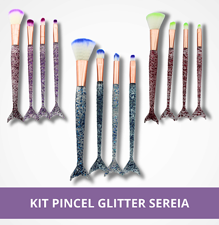 Kit Pincel Glitter Sereia