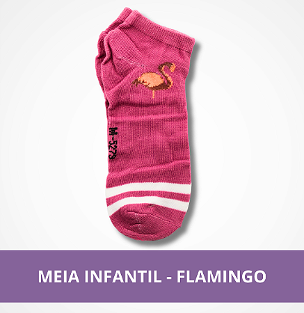 Meia Infantil - Flamingo