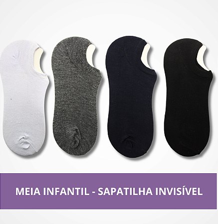 Meia Infantil - Sapatilha Invisível
