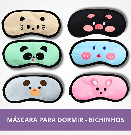 Máscara Para Dormir - Bichinhos