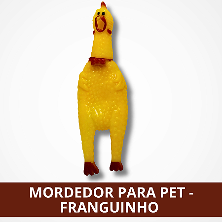 Mordedor Para Pets De Borracha - Franguinho