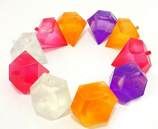 Cubos De Gelo Artificial 10 Unid Diamante Colorido - Top Chef