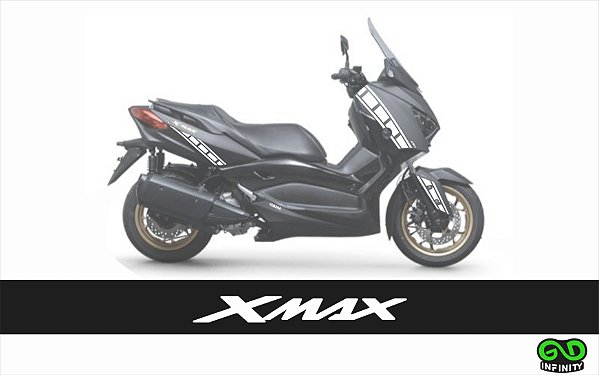 Kit Adesivos Carenagens YAMAHA Xmax 250 - Cor Única