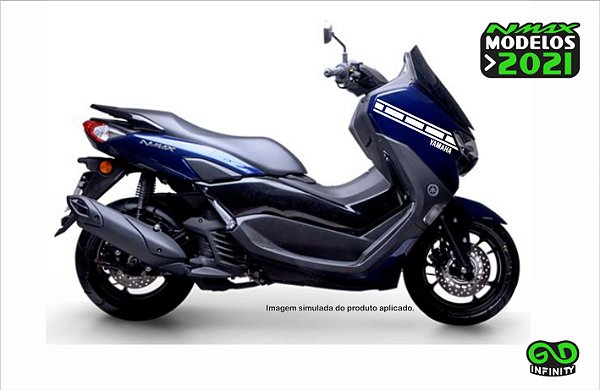 Kit Adesivos Nmax 2021 Faixa Comemorativa Farol (Cor Única)