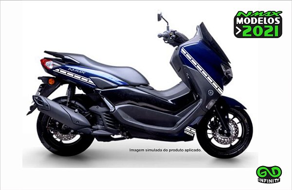 Kit Adesivos Nmax 2021 Faixas Comemorativas  (Cor Única)