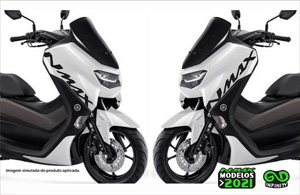 Adesivo Nmax Personalizado Lateral - Nmax 2021 (Cor Única)