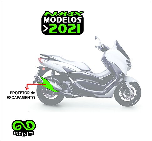 Adesivo Protetor De Escapamento Nmax 2021