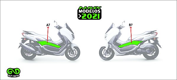 Adesivo Protetor Carenagens Laterais Nmax 2021