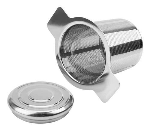 Infusor De Chá Tipo Cesta Em Inox Com Alça Inoxidável