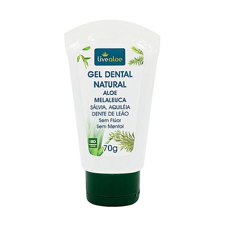 Gel Dental Natural Aloe Melaleuca Livealoe 70g