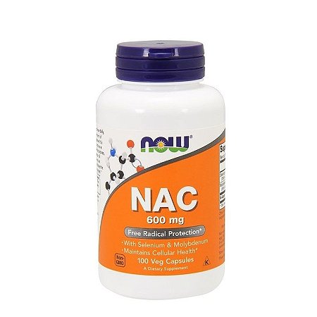 Nac N-acetil L Cisteína 600mg, 100 cápsulas - Now Foods