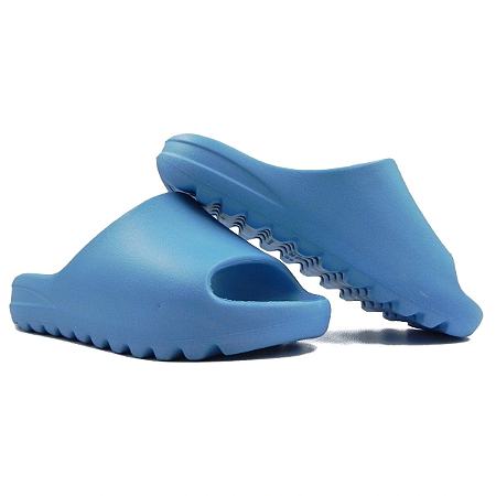 Chinelo Nuvem Slide Yezz Confortável Todo Em Eva-Azul