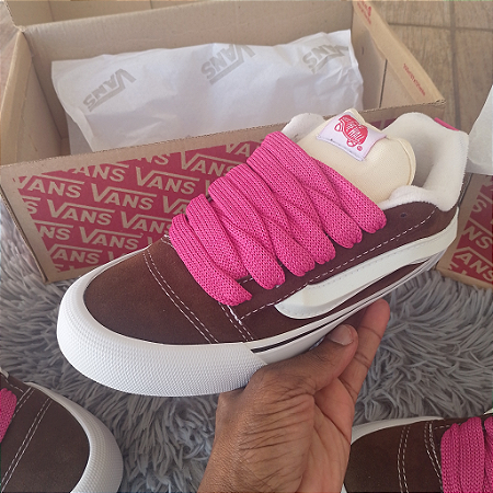 Tênis Vans Knu Skool Rosa Marrom