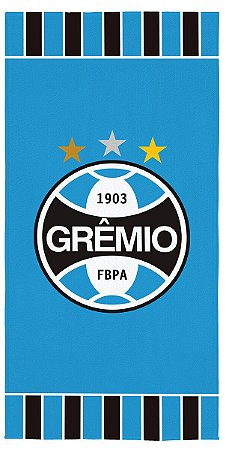 Toalha de Banho Aveludada Grêmio 70 x 1,40 m