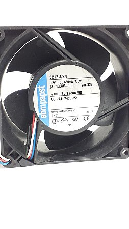 Cooler Fan Ebmpapst 12v 7.6W 90x90x38mm Modelo 3212J/2