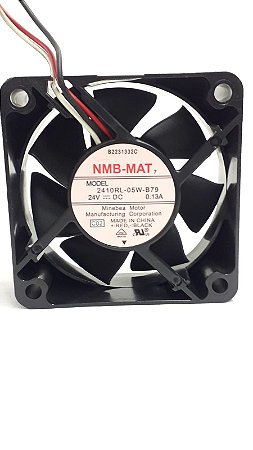 Cooler Fan NMB-MAT 24V 0,13A 60x60x25mm Modelo : 2410RL-05WB79