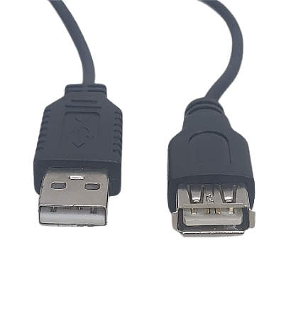 Cabo Extensor Tipo USB macho x femea Medida aproximada de 32 cm