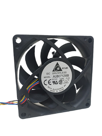 Cooler Fan Delta 12v 0,24a Modelo AUB0712MM  70x70x15mm 3800RPM PWM