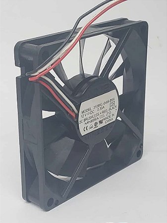 Cooler Fan NMB 12v 0.30a 80x80x15mm Modelo 3106KL-04W 3 Fios e conector